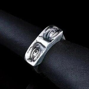 Silver Eye Design Men's Ring
